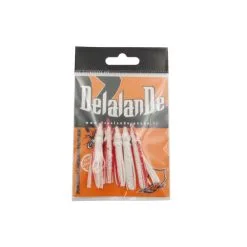 5 Octopus 4cm Blanc/Rouge Delalande