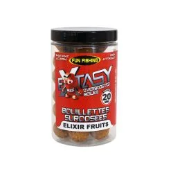 Bouillettes Surdosées Extasy 200gr 15/20mm Elixir Fruits Fun Fishing