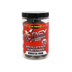 Bouillettes Surdosées Extasy 200gr 15/20mm Monster Crab Fun Fishing